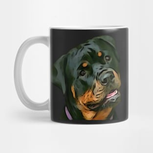 Happy Rottweiler hat Mug